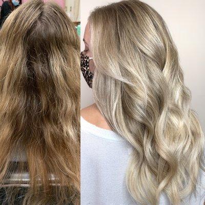 Before And After Balayage