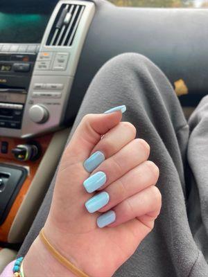 Blue with tips