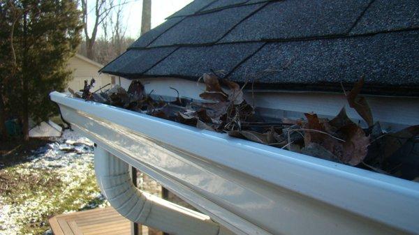 Our gutter cleaning is offered by hand, blower, or power washing.  Depending on your specifacations.