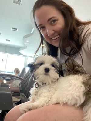 Shellac Mani & a Snuggle with Cody