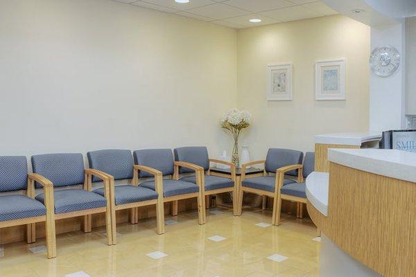 Reception Room of Dr. Kamille Mercardo's office at South San Francisco Dental Care