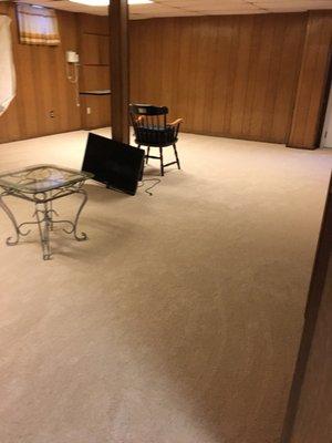 Basement with new Carpet