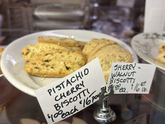 Pistachio and Cherry Biscotti