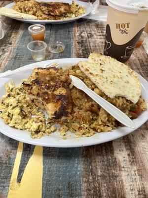 An authentic Colombian breakfast (minus a couple of bites)!