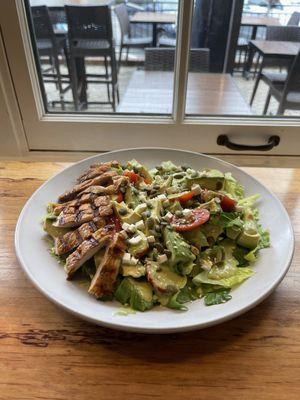 Cilantro Avocado Cobb Salad with Grilled Chicken