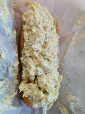 Small chicken salad sandwich