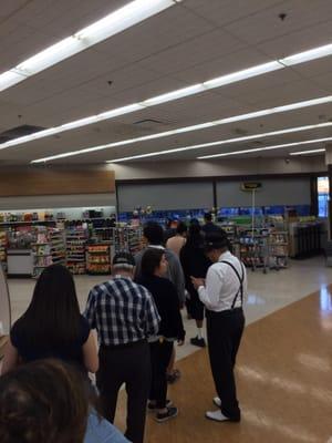 Long lines always.  They don't have enough staff in the first place and not to mention stopping everything when someone wants ice cream.