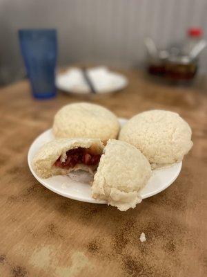 Snowy baked bbq pork bun