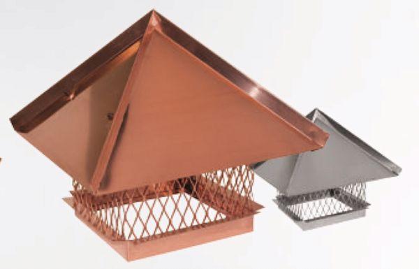 Custom Copper and Stainless Steel Chimney Covers