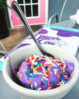 Purple Vanilla Ice Cream