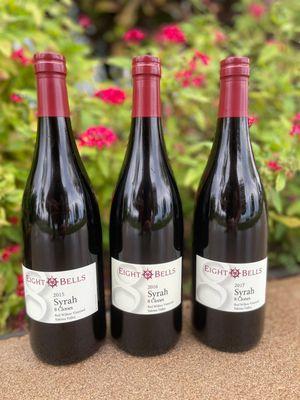 A vertical of our 8 Clones Syrah, from 2015 to 2017.