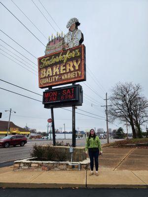 Cool original Federhofer's sign.