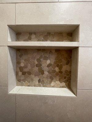 Niche in shower