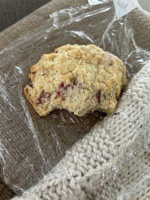 Triple berry "scone"