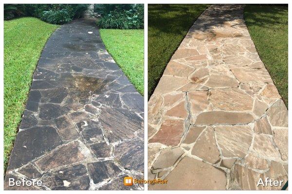 Pressure Washing Before & After