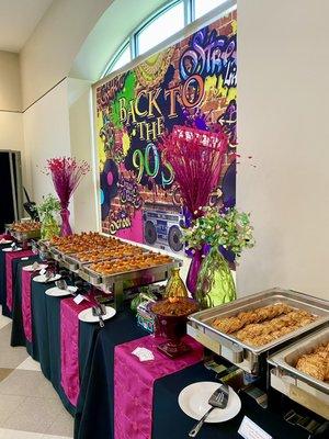 90s THEME PARTY APPETIZER BUFFET