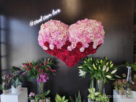 Heart full of roses only at Steel Stem Floral!