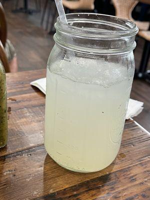 Great fresh flavor lemonade.  Served well chilled.  Very refreshing.