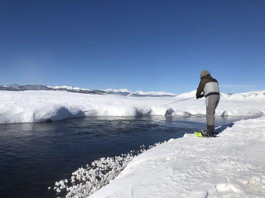 "North of the wall" on the Upper Owens in January.