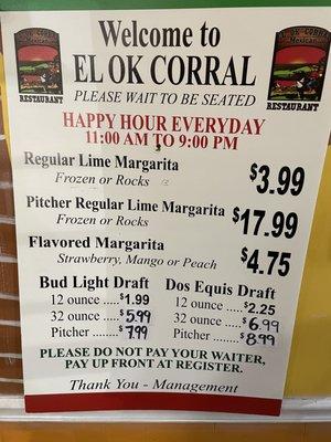 Happy Hour Specials Daily