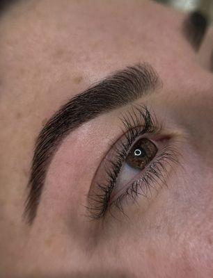 Brow Shaping and Hybrid Stain