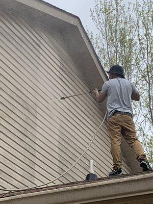 Pressure washing