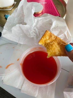 Crab Rangoons & sauce