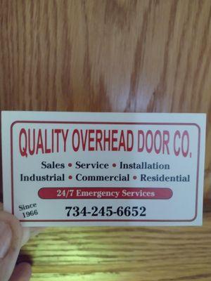 Quality Overhead Door Co Inc