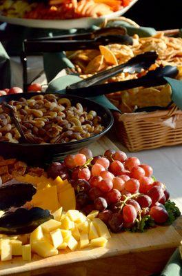 Cheese and salame display