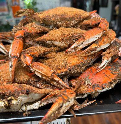 We cook everything fresh to order! No pre-cooked crabs