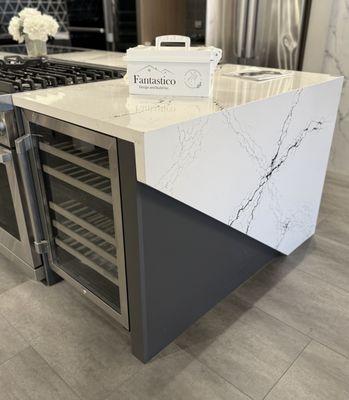 Beautiful custom island countertop fabrication