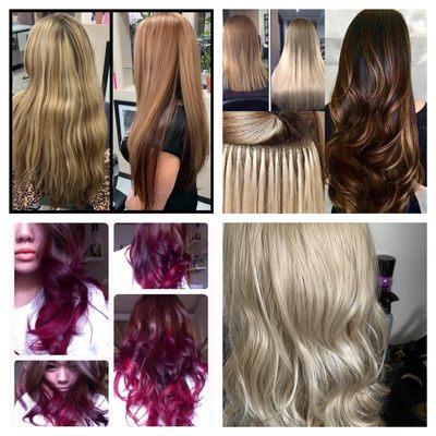 Hair extensions and color