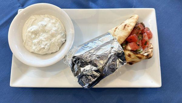 Pork Souvlaki Sandwich (extra Tzatziki)