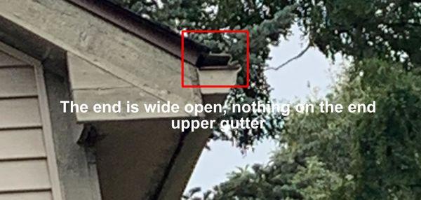 the upper guard installed by Gutter Dude