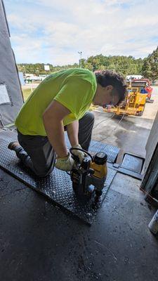 Fixing a loading dock