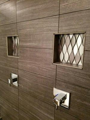 Master shower install.