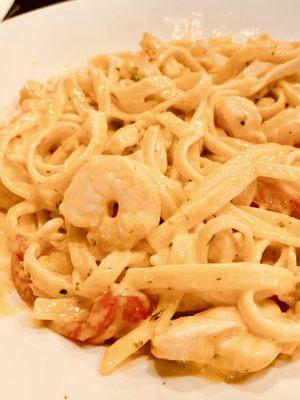 My favorite:  Cajun Shrimp & Chicken Pasta