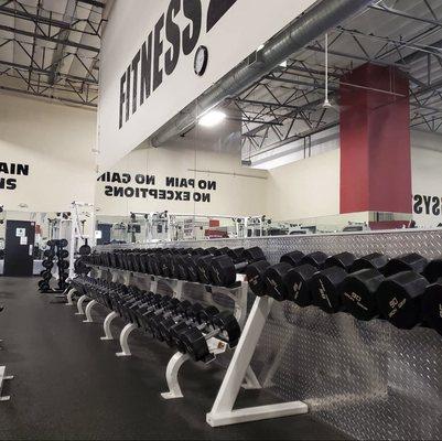 Main Floor- Dumbbells up to 150lbs