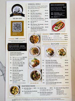 Menu Front