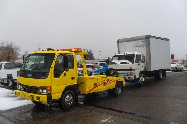 Towing a box truck in Idaho falls id