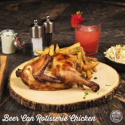 Dierks Bentley's Whiskey Row Beer Can Rotisserie Chicken