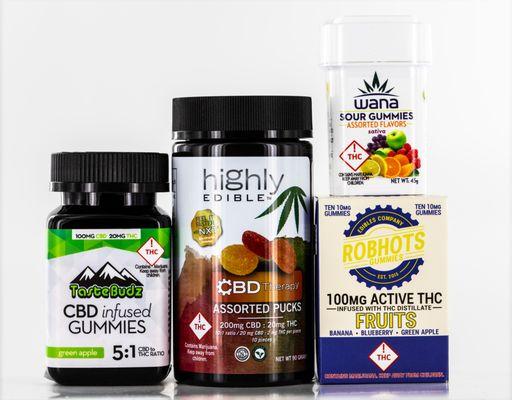 We carry all of your favorite edibles brands