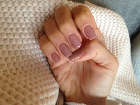 Gel nail manicure