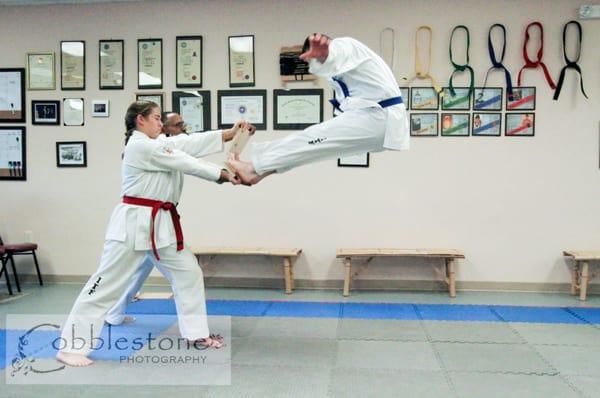 Twin Foot Jump Front Kick