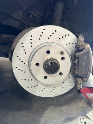 Brake service completed