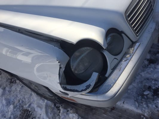 My front end damage AFTER Receiving My Car Back