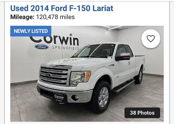 2014 Ford F-150 Lariat, 3.5L V6, eco boost