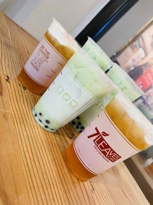 Mung Bean Milk Tea and Sea Cream Jasmine Tea