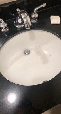 Nice clean bathroom sink I definitely want to clean my hands in