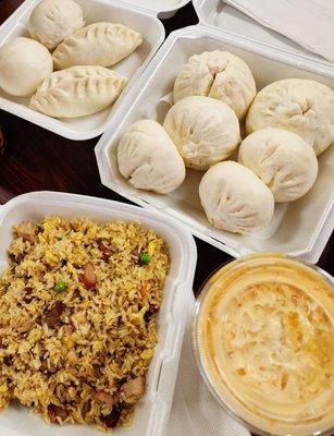 Good buns &  fried rice!